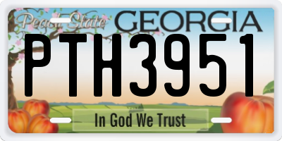 GA license plate PTH3951