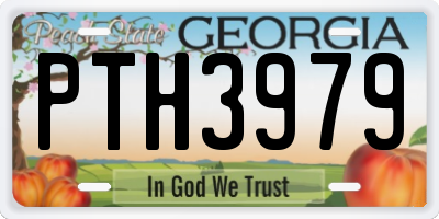 GA license plate PTH3979