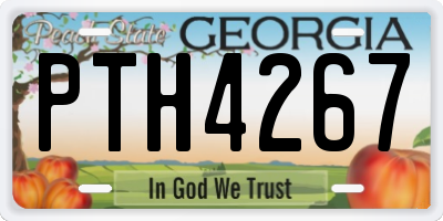 GA license plate PTH4267