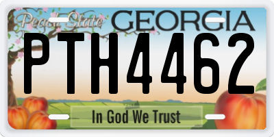 GA license plate PTH4462