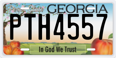 GA license plate PTH4557