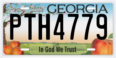 GA license plate PTH4779