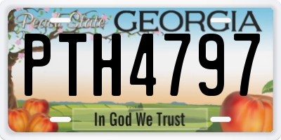 GA license plate PTH4797