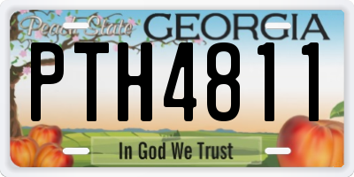 GA license plate PTH4811