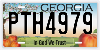 GA license plate PTH4979