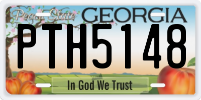 GA license plate PTH5148
