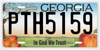 GA license plate PTH5159