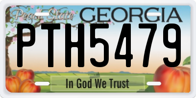 GA license plate PTH5479