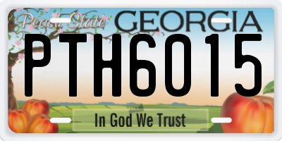 GA license plate PTH6015