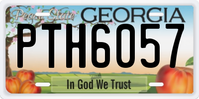 GA license plate PTH6057