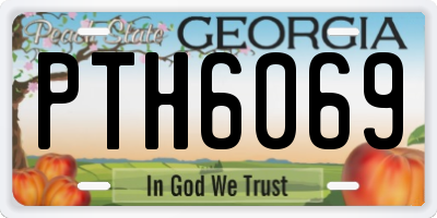 GA license plate PTH6069
