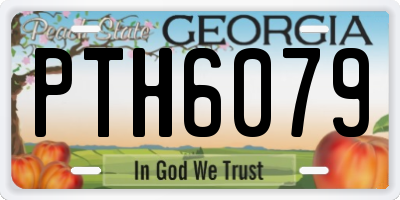 GA license plate PTH6079