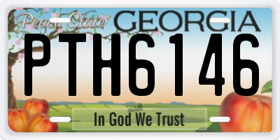 GA license plate PTH6146