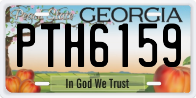GA license plate PTH6159