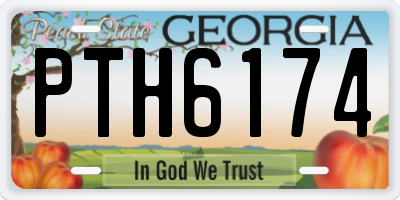 GA license plate PTH6174