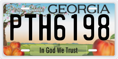 GA license plate PTH6198