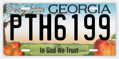 GA license plate PTH6199