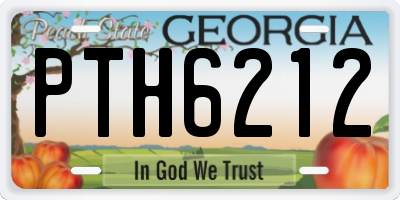 GA license plate PTH6212
