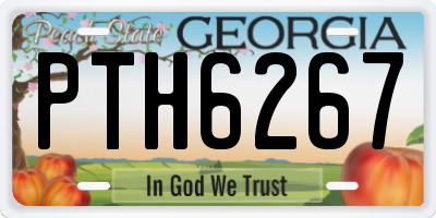 GA license plate PTH6267
