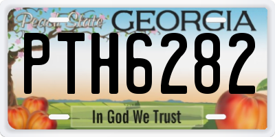 GA license plate PTH6282