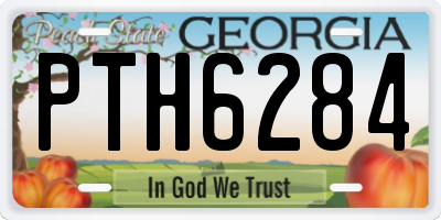 GA license plate PTH6284
