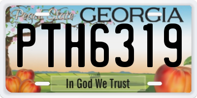 GA license plate PTH6319