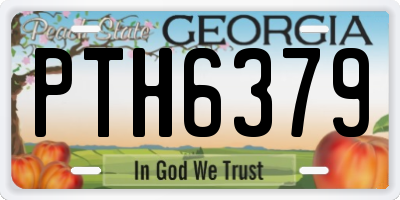 GA license plate PTH6379