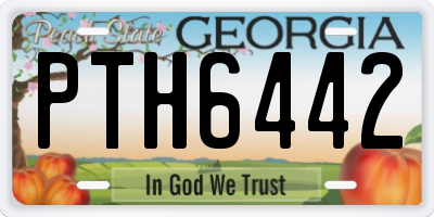 GA license plate PTH6442