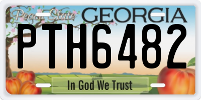 GA license plate PTH6482