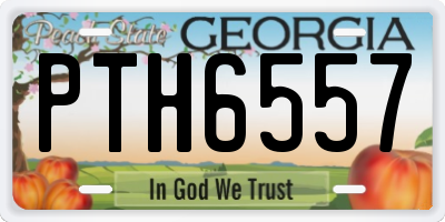 GA license plate PTH6557