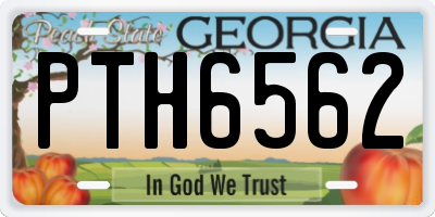 GA license plate PTH6562