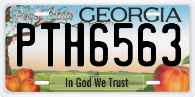 GA license plate PTH6563
