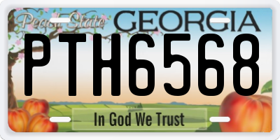 GA license plate PTH6568