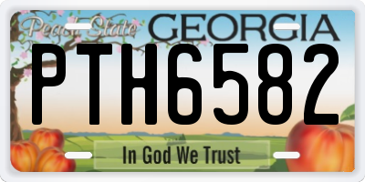 GA license plate PTH6582