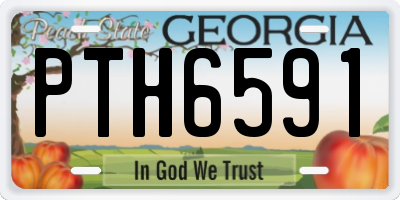 GA license plate PTH6591