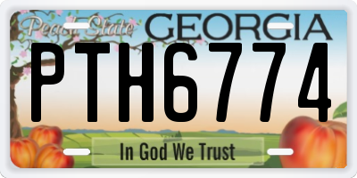 GA license plate PTH6774