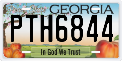 GA license plate PTH6844