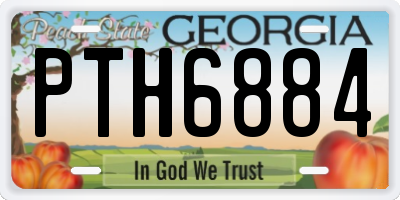 GA license plate PTH6884