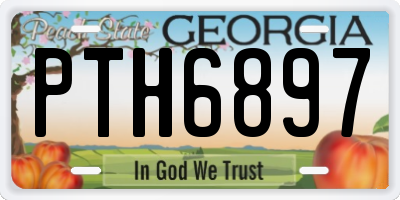 GA license plate PTH6897