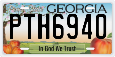 GA license plate PTH6940