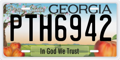 GA license plate PTH6942