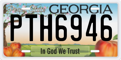GA license plate PTH6946