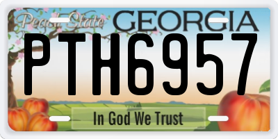GA license plate PTH6957