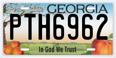 GA license plate PTH6962