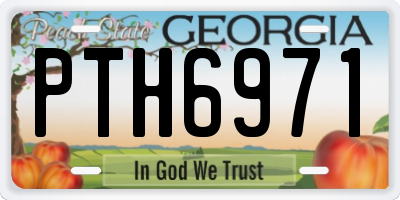 GA license plate PTH6971