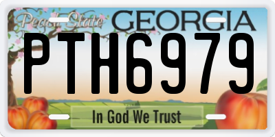 GA license plate PTH6979
