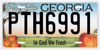 GA license plate PTH6991