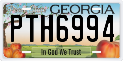 GA license plate PTH6994