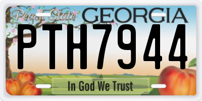 GA license plate PTH7944