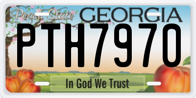 GA license plate PTH7970